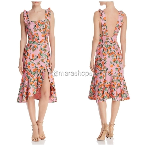 Finders Keepers Aranciata Pink Clementine Dress